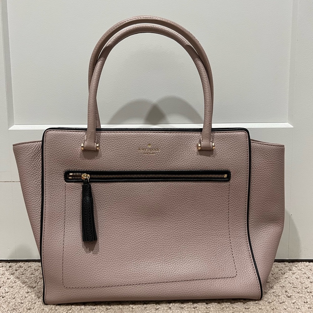Kate Spade gray and black tote bag